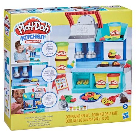 Play-Doh Kitchen Creations Busy Chef's Restaurant - muovailuvaha ravintola leikkisetti