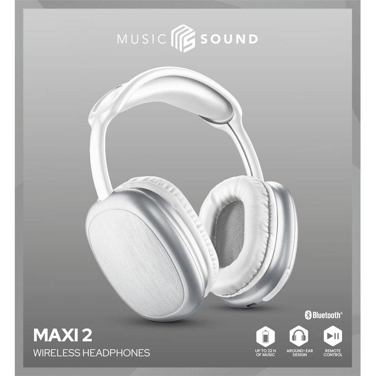 MusicSound Maxi 2 langattomat sankakuulokkeet  valkoinen