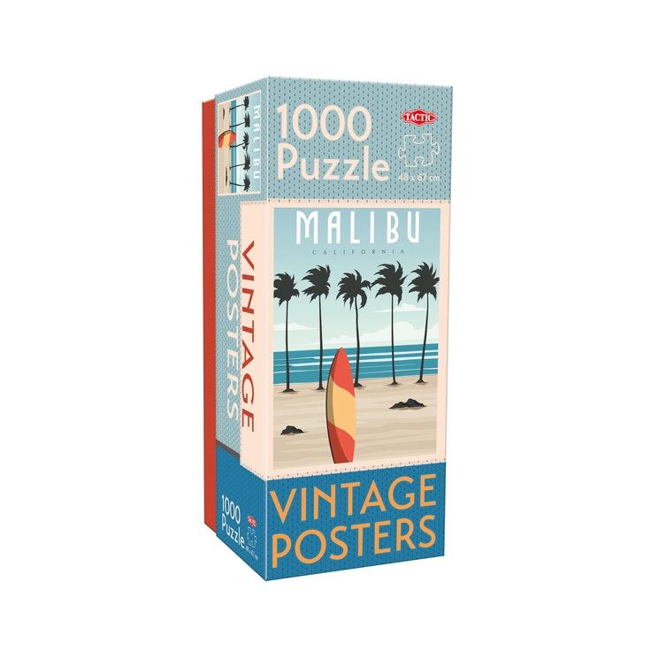 Tactic 1000 palaa Vintage Cities Malibu palapeli