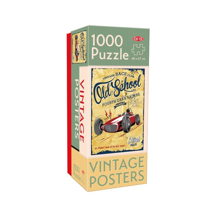 Tactic 1000 palaa Vintage Old School Gear Racers palapeli