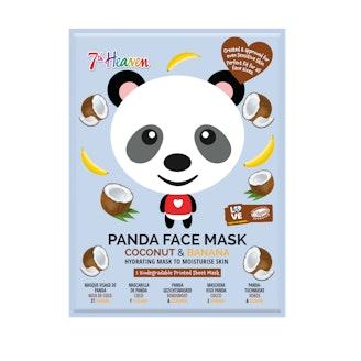 7th Heaven Panda Face Mask Coconut & Banana kasvonaamio 1 kpl