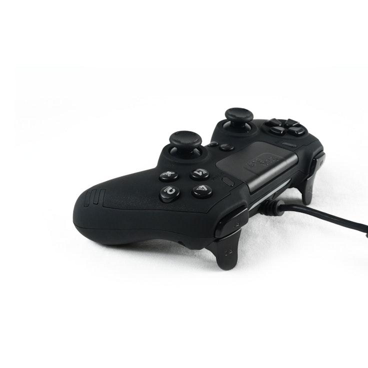 Steelplay Slim Pack wired langallinen peliohjain musta PS4