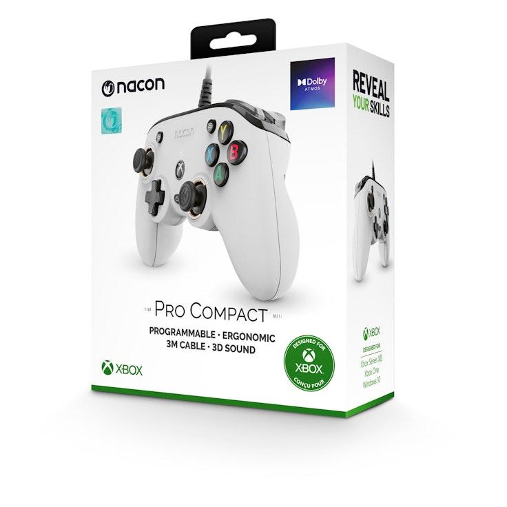 Nacon Pro Compact Xbox peliohjain valkoinen