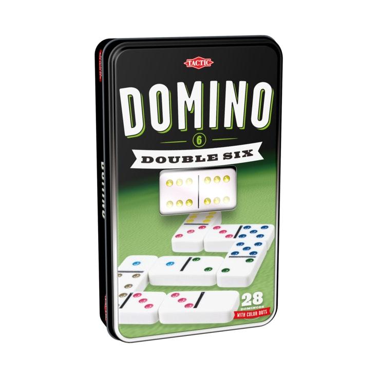 Tactic Domino D6 metallilaatikossa