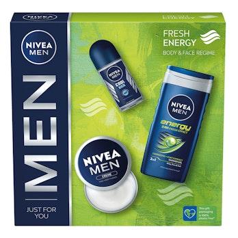 NIVEA MEN lahjapakkaus Energy 2023 - sisältää 3 tuotetta