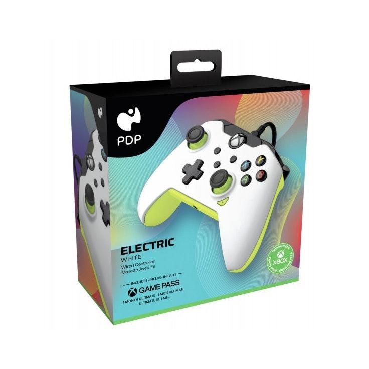 PDP Gaming Xbox Wired Controller Electric White peliohjain