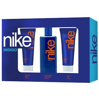 Nike Indigo Man lahjapakkaus, sis. EdT 100ml, suihkugeeli 75ml ja after shave 75ml