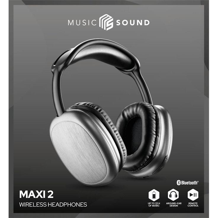 MusicSound Maxi 2 langattomat sankakuulokkeet musta