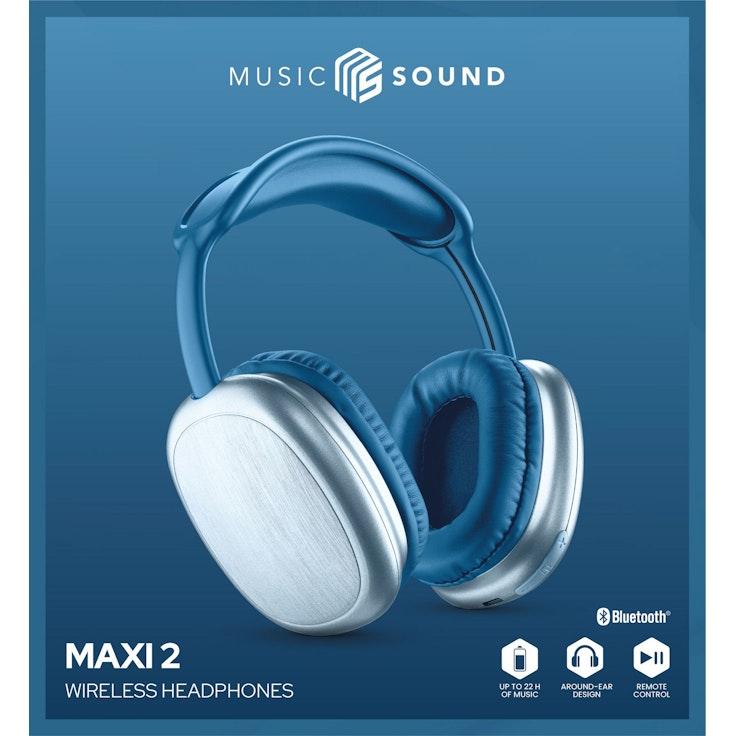 MusicSound Maxi 2 langattomat sankakuulokkeet sininen