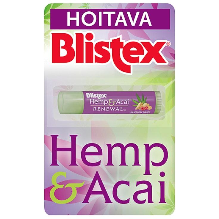 Blistex Hemp & Acai Renewal Raspberry Ginger Vadelma-inkivääri huulivoide 4,25g