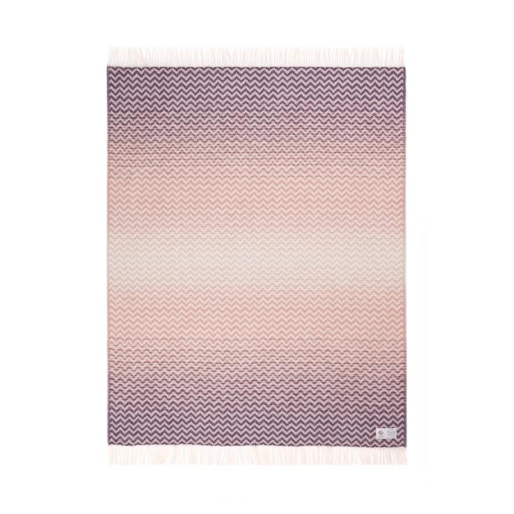 Barker Textiles Zig Zag Gradient villahuopa purppura 130x170 cm