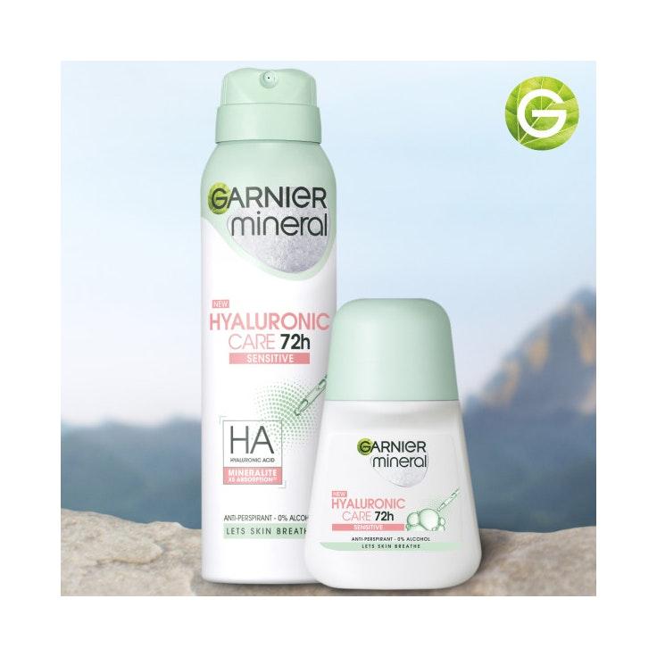 Garnier antiperspirantti spray deo 150 ml Mineral Hyaluronic Care 72h Sensitive