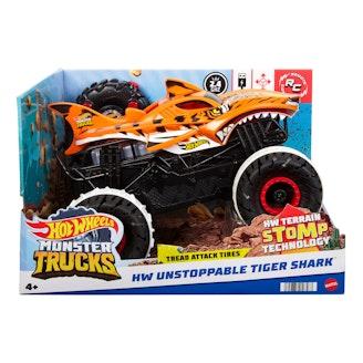 Hot Wheels RC Monster Truck Unstoppable Tiger Shark kauko-ohjattava monsteriauto