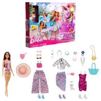 Barbie-nukke ja muotivaatteet -joulukalenteri