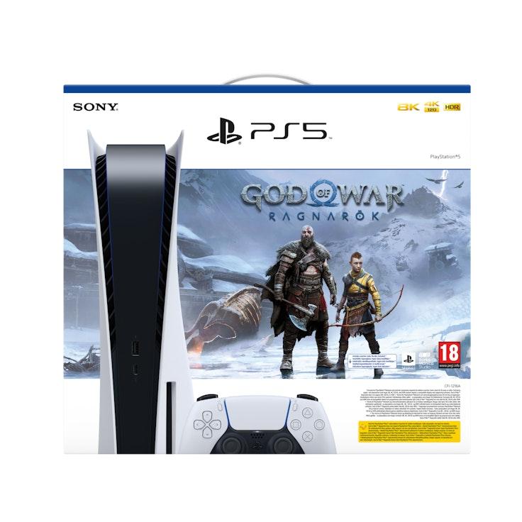 Sony PlayStation 5 pelikonsoli + God of War: Ragnarök -peli