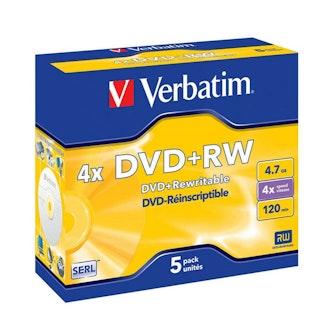 Verbatim DVD+RW 4,7GB 5 kpl