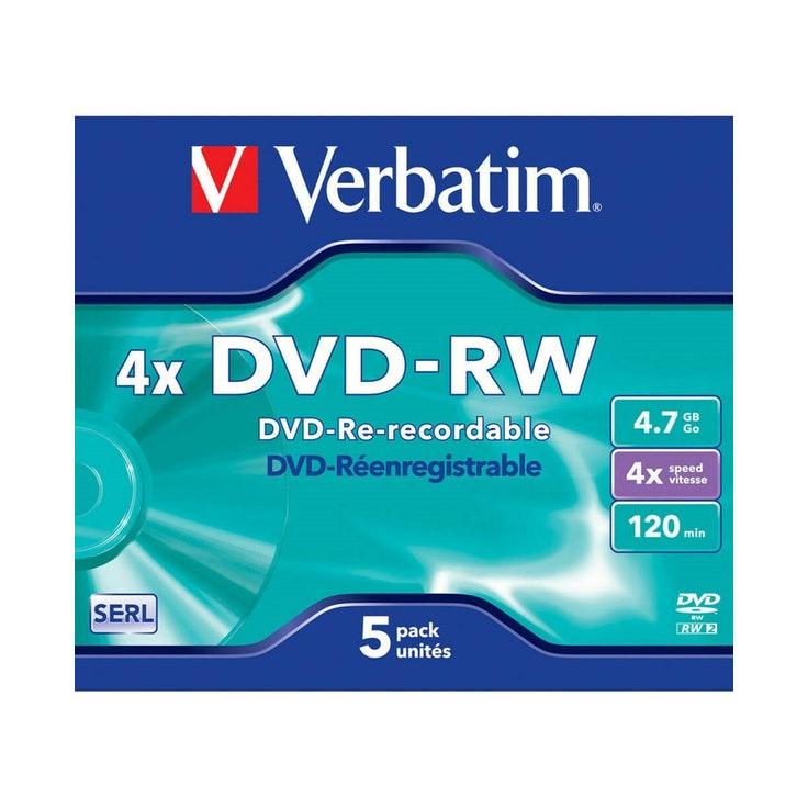 Verbatim DVD-RW 4,7GB 5 kpl