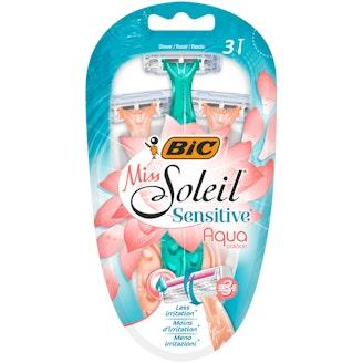 BIC Miss Soleil Sensitive Aqua Colours 3-pack varsiterä