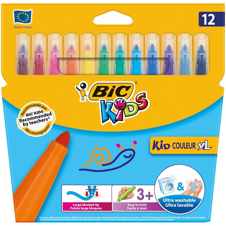 BIC Kids huopakynät Kid Couleur XL 12kpl