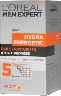 L'Oréal Paris Men Expert 50ml Hydra Energetic kasvovoide väsymyksen merkkejä vastaan