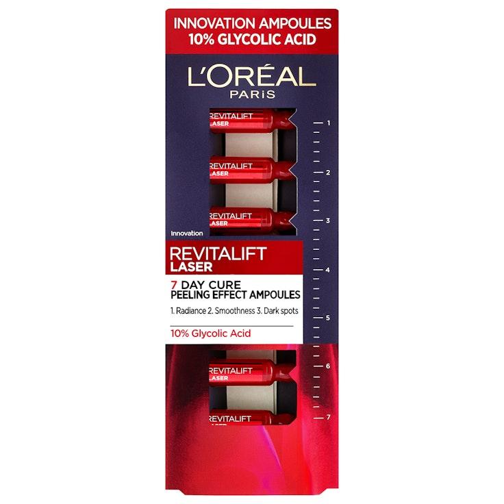L'Oréal Paris Revitalift Laser 7 päivän ampullit, joilla on ihoa tasoittava ja kuoriva vaikutus 7x