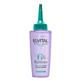 L'Oréal Paris Elvital Hyaluron Pure Oil Erasing Scalp seerumi kosteutta kaipaaville hiuksille 102ml