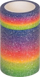 Koristeteippi Rainbow Glitter