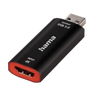 Hama USB-A + USB-C - HDMI 4K -videokaappari