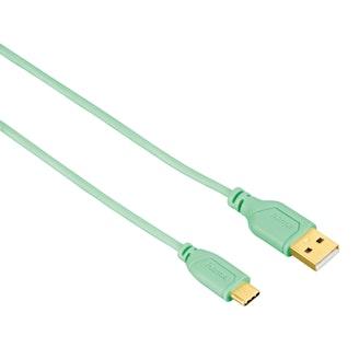Hama Flexi-Slim USB-C-kaapeli 0,75m vihreä