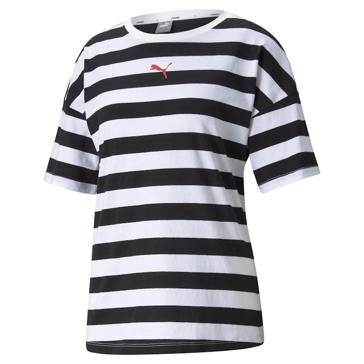 Puma Summers Stripes AOP naisten t-paita musta