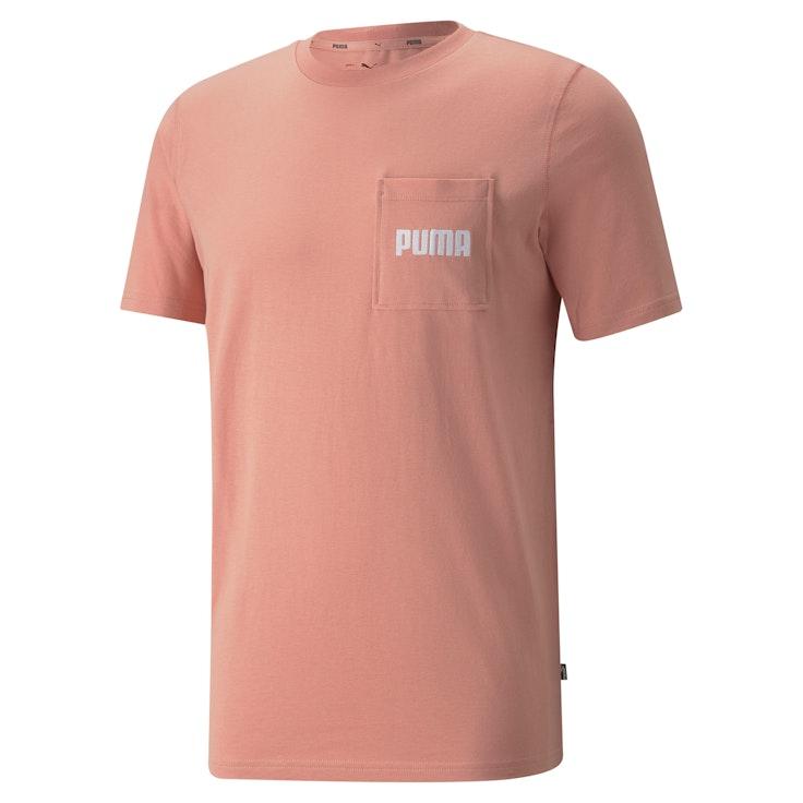 PUMA Modern Basic Pocket miesten t-paita pinkki