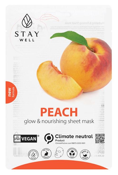 Stay Well Vegan kangasnaamio 1kpl Peach