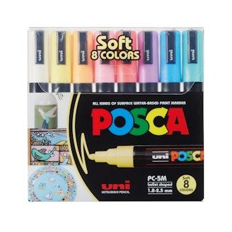 Posca Marker PC-5M kynät 8 kpl pastellivärit