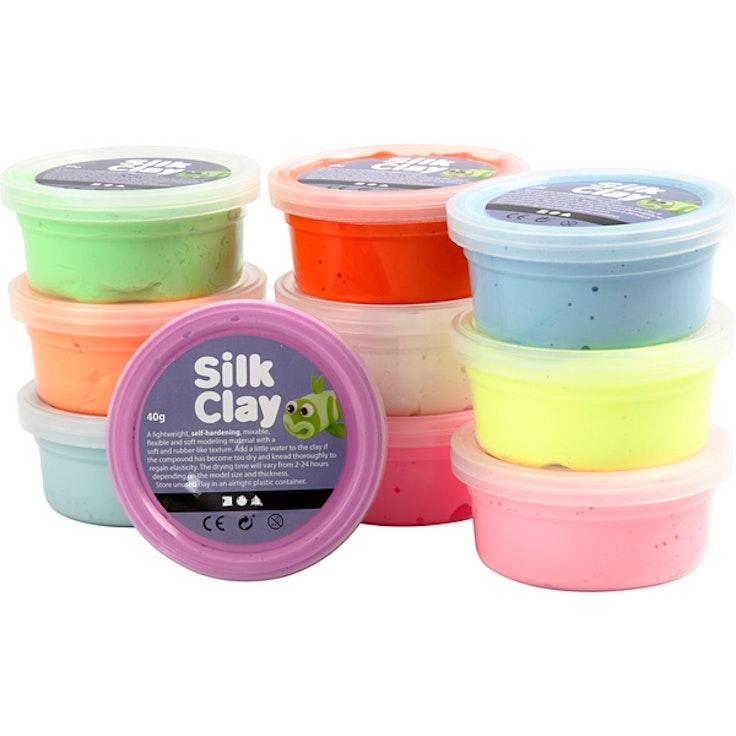 Silk Clay®, värilajitelma, Basic 2, 10x40 g