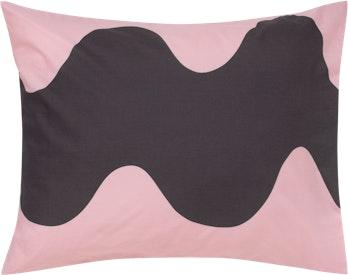 Marimekko Lokki tyynyliinasetti blush-tummanharmaa