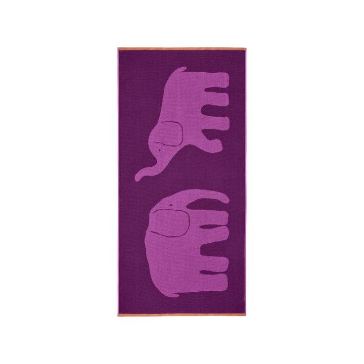 Finlayson Elefantti vapaa kylpypyyhe 70x150 cm violetti-oranssi