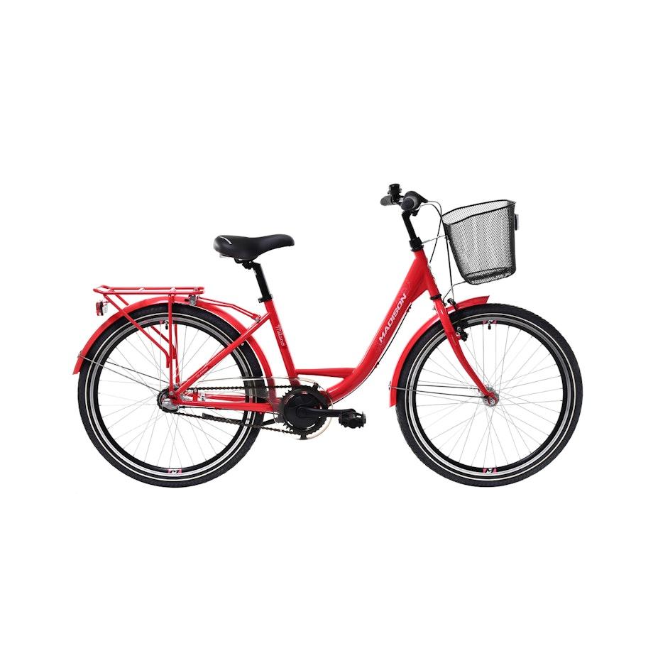 Madison Milano 24" 3-V 37 cm nuorten polkupyörä helmiäis punainen
