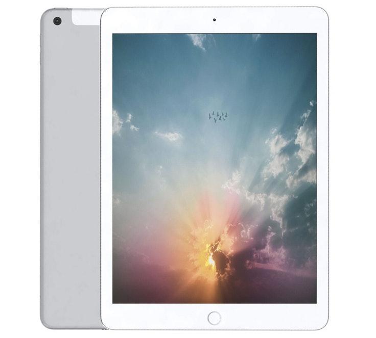 Apple iPad 6 Wi-Fi + Cellular 32 Gt tehdashuollettu tabletti hopea