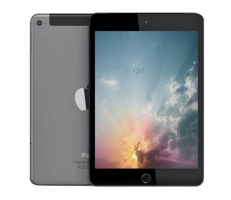 Apple iPad Mini 4 Wi‑Fi + Cellular 128 Gt tehdashuollettu tabletti harmaa