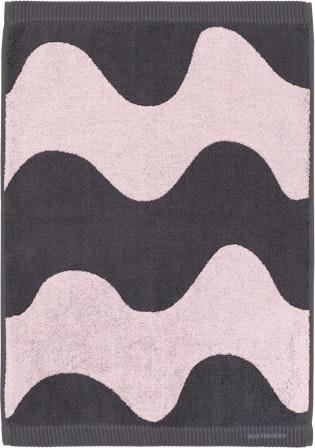 Marimekko Lokki käsipyyhe 50 x 70 cm blush-tummanharmaa