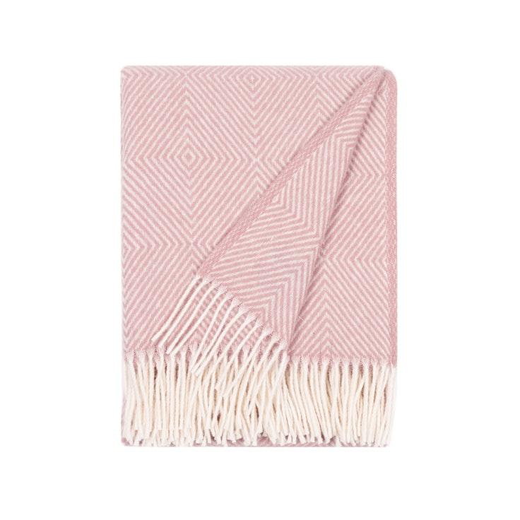 Barker Textiles Diamond Twill villahuopa roosa 130x170 cm