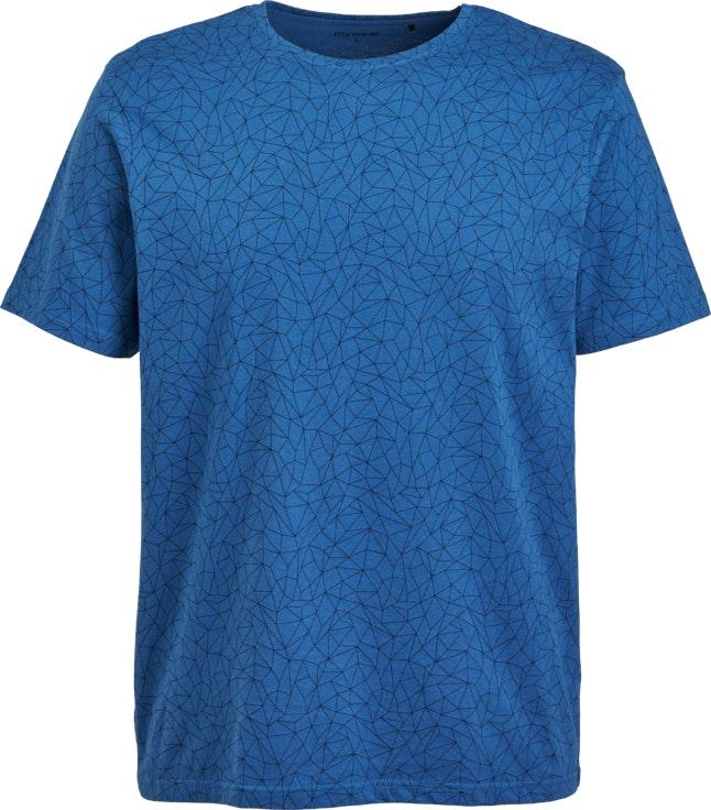 mywear miesten t-paita Abstract t.sininen