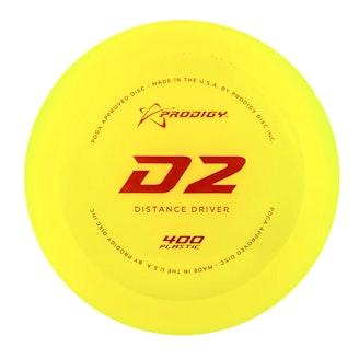 Prodigy D2 400 draiveri frisbeegolfkiekko