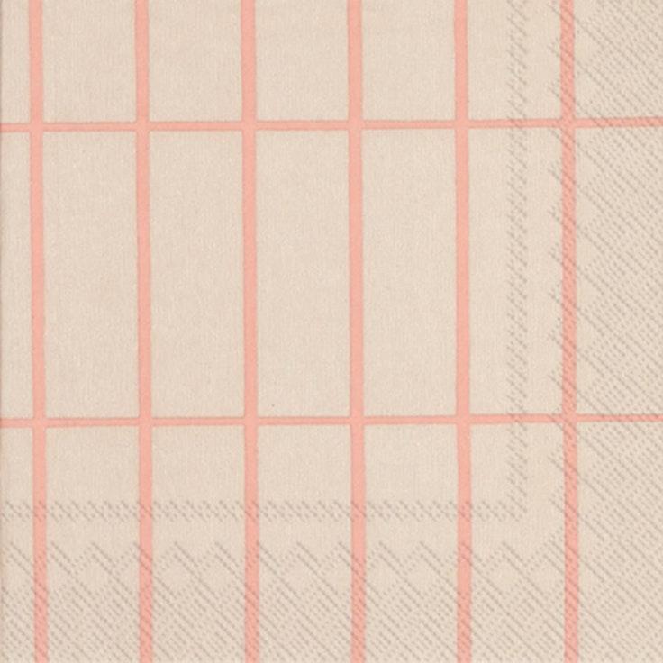 Marimekko lautasliina 20kpl 33cm Tiiliskivi vaaleanpunainen pellava