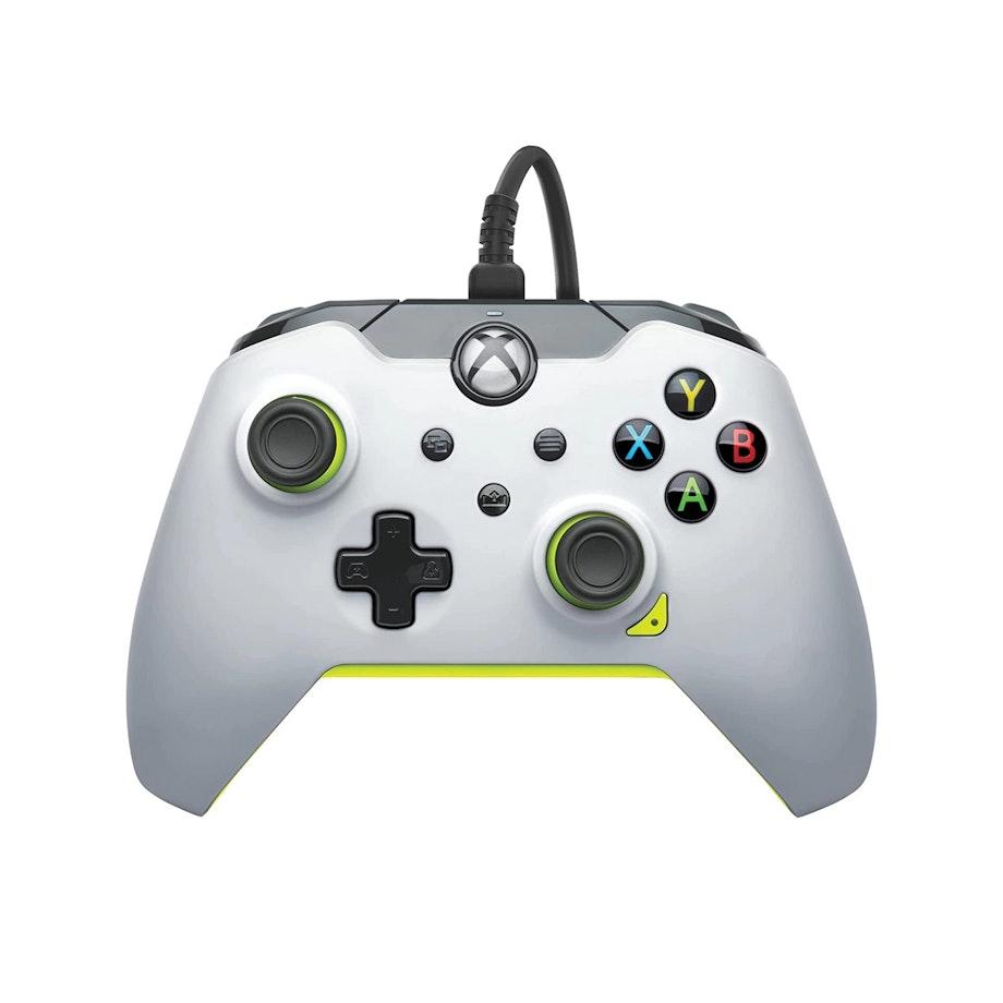 PDP Gaming Xbox Wired Controller Electric White peliohjain