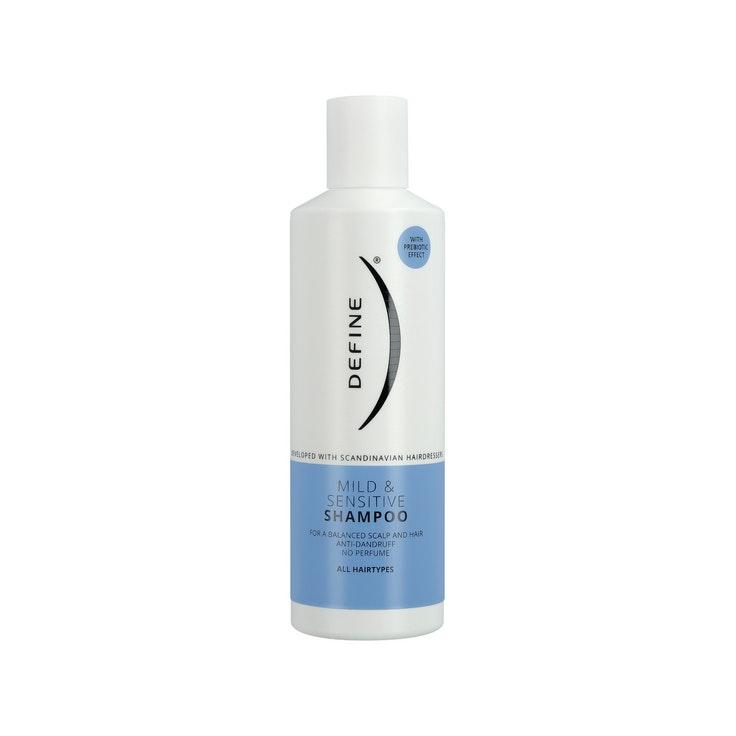 Define Mild & Sensitive shampoo prebiootteja sisältävä mieto ja hajusteeton shampoo 250ml
