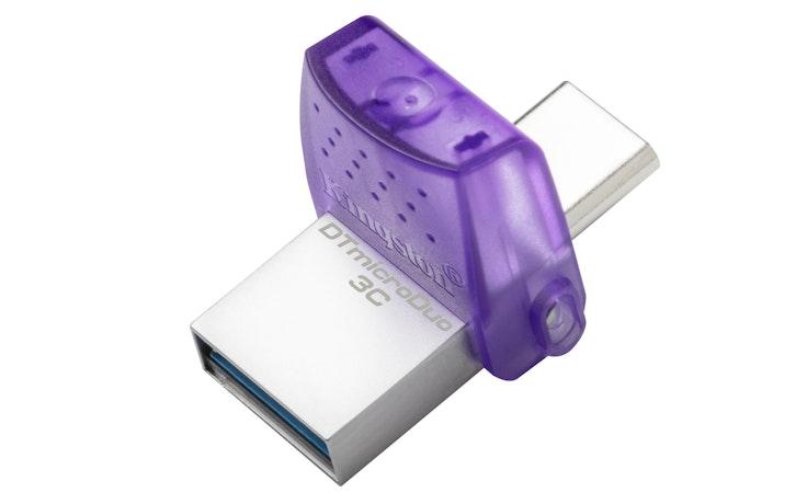 Kingston DataTraveler microDuo 3C 256 Gt USB-C/A -muistitikku