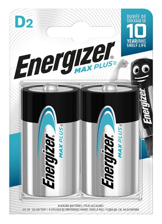 Energizer Max Plus D-alkaliparisto 2 kpl