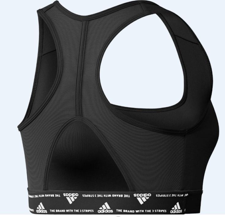 Adidas naisten PWR training medium-support bra musta