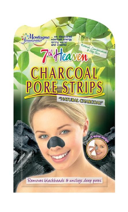 7th Heaven Natural Charcoal Nose Pore Strips ihonpuhdistuslaput nenälle 3kpl